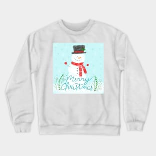 Merry Christmas Snowman Crewneck Sweatshirt